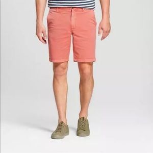 Men’s coral pink shorts Sz 34 NWT slim fit 9”